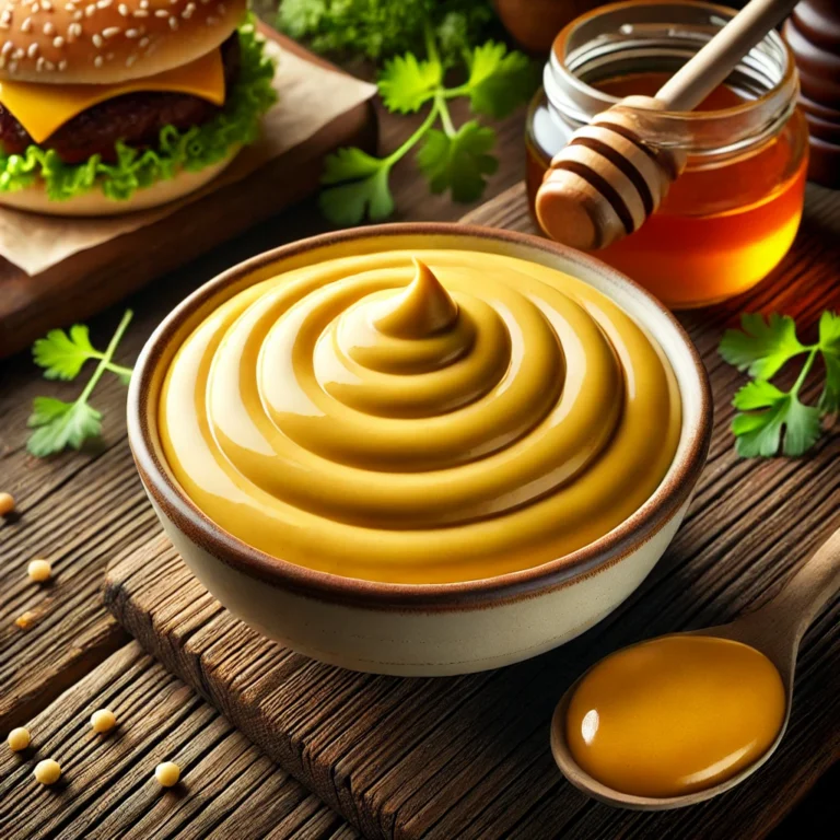 sauce moutarde-miel pour burger