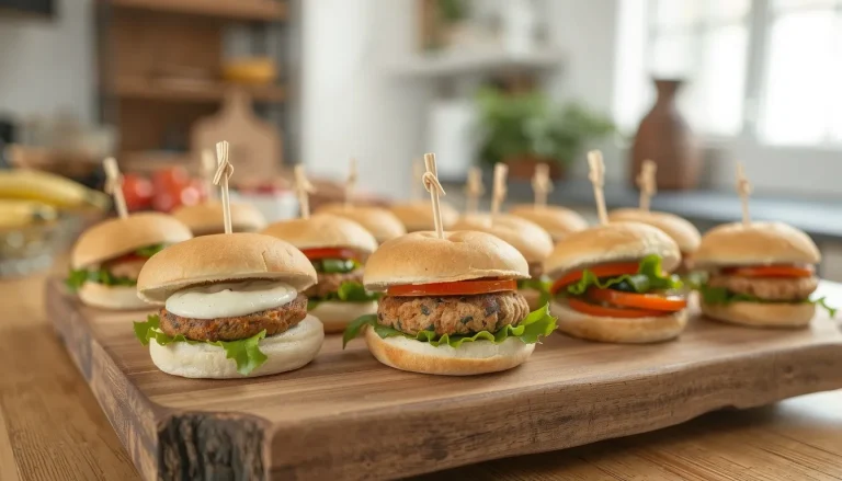 Mini burgers végétariens : la recette facile et les garnitures sans viande pour l’apéritif