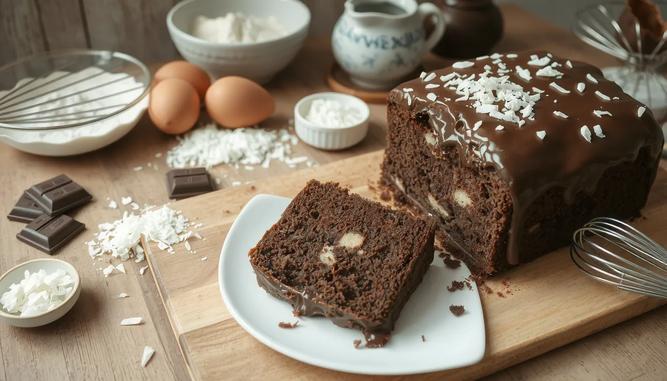 recette gateau au chocolat noix de coco
