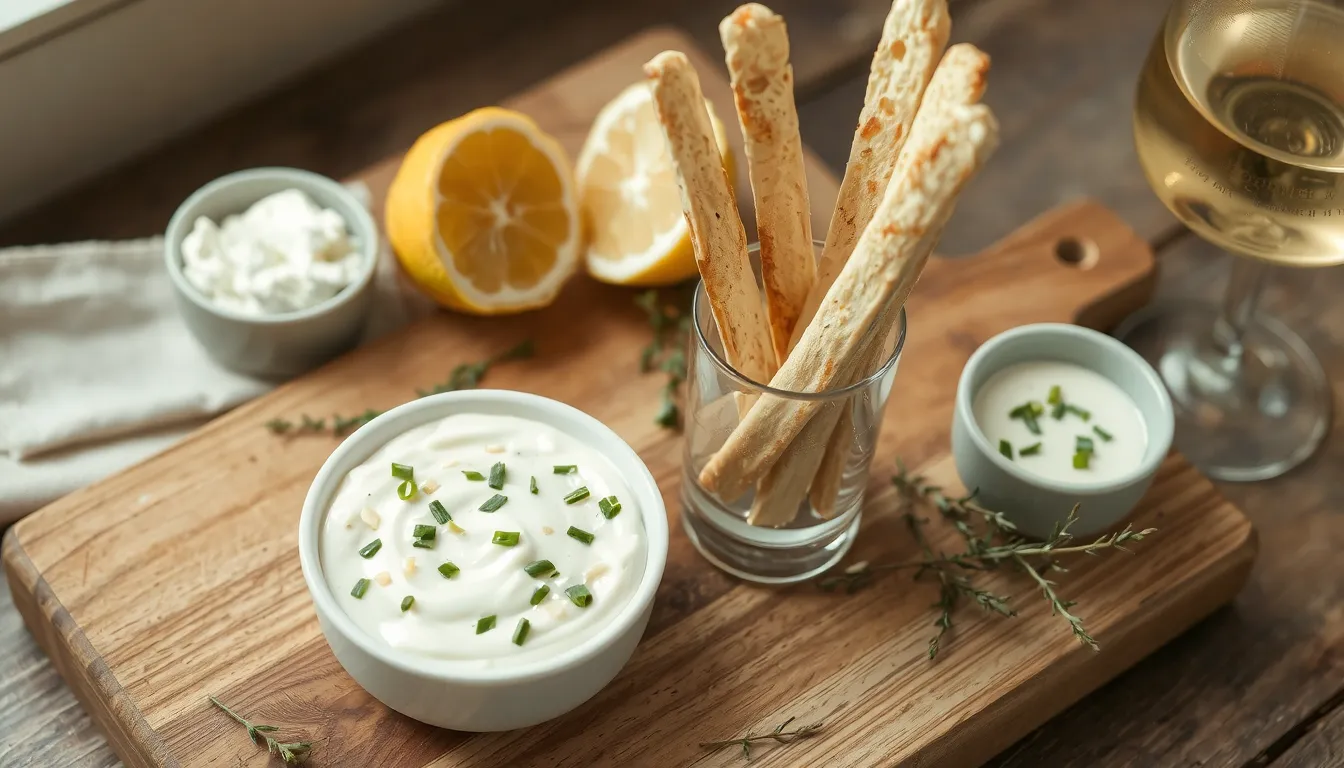 sauce pour accompagner des gressins